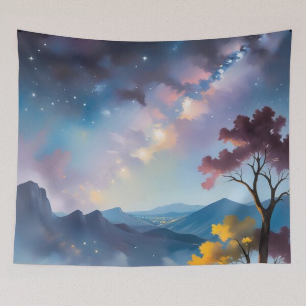Item preview, Night Oasis: Musicians' Serenade Undr Starry Skies designed and sold by PanoramaPrints.