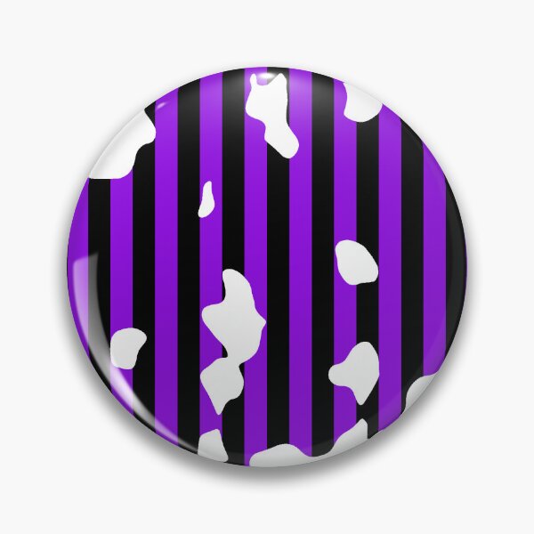 Item preview, Purple and Black Verticle Stripes With White Cowprint designed and sold by TheRulerofEarth.