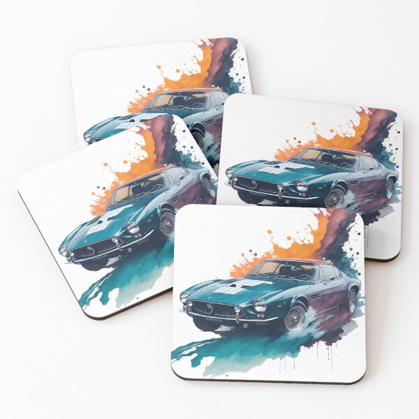 Item preview, Watercolor  1969 Maserati Ghibli designed and sold by MahmodArt.