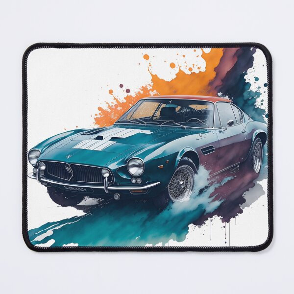 Item preview, Watercolor 1969 Maserati Ghibli designed and sold by MahmodArt.