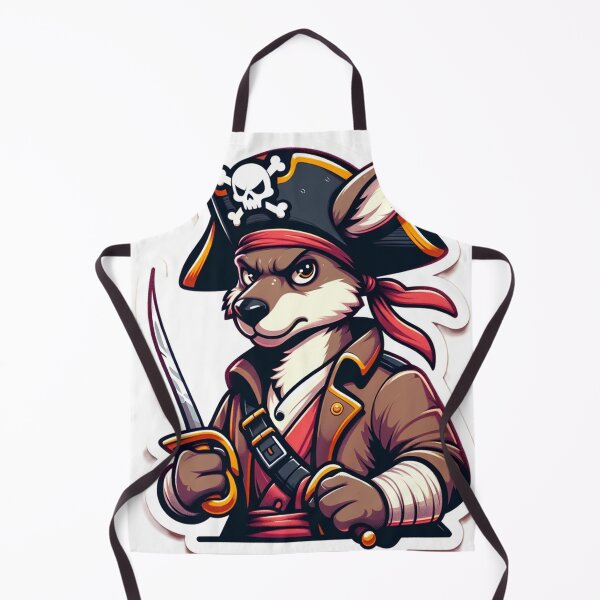 Item preview, Cartoon Pirate Kangaroo Holding a Sword designed and sold by Zestpond.