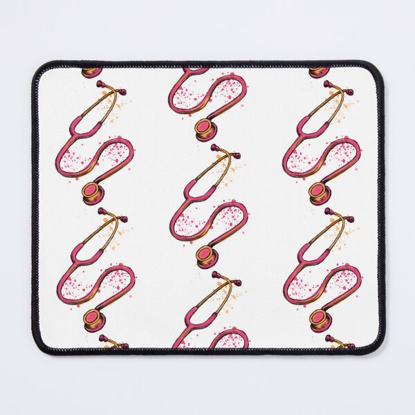 Item preview, Stethoscope, medical symbol for doctors and healthcare workers, vibrant watercolor designed and sold by Drawmecute.