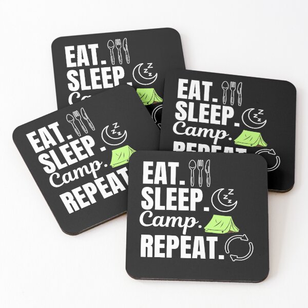 Item preview, Eat, sleep, camp, repeat. Camping adventure lovers  designed and sold by NBSStore.