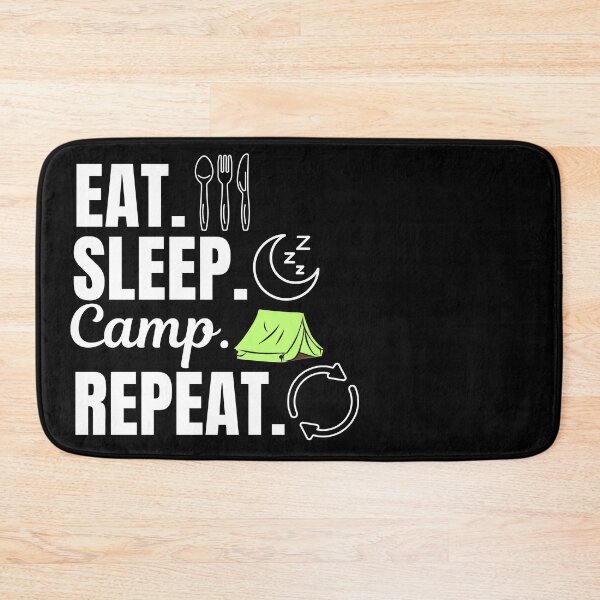 Item preview, Eat, sleep, camp, repeat. Camping adventure lovers  designed and sold by NBSStore.