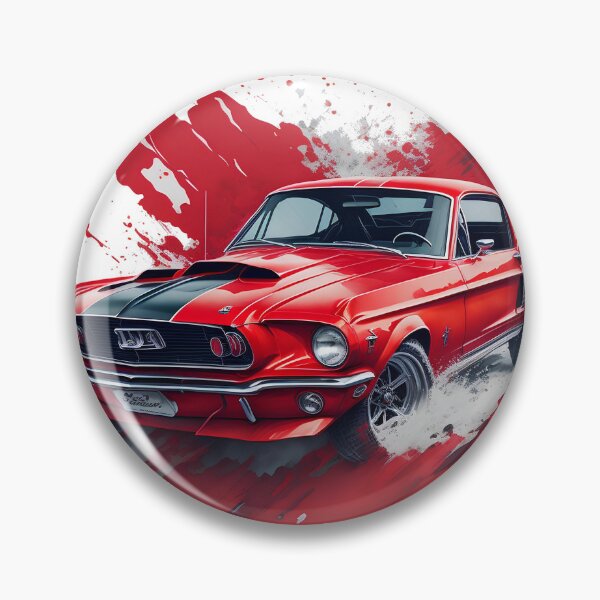 Item preview, Watercolor splash 1968 ford mustang designed and sold by MahmodArt.
