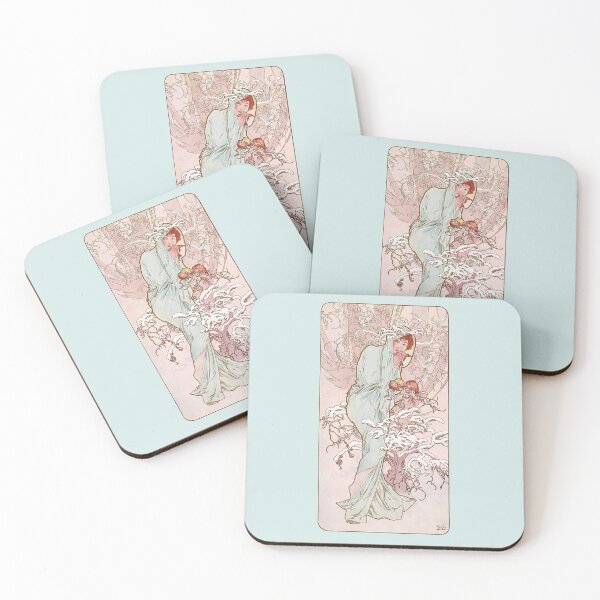 Item preview, The Four Seasons - Winter, by Alphonse Mucha. HIGH DEFINITION designed and sold by MINDTHECHERRY.