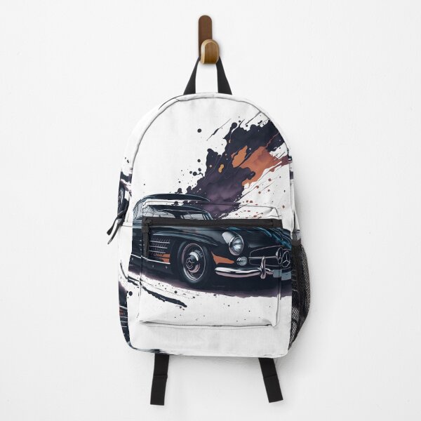 Item preview, watercolor black 1957 Mercedes 300SL designed and sold by MahmodArt.