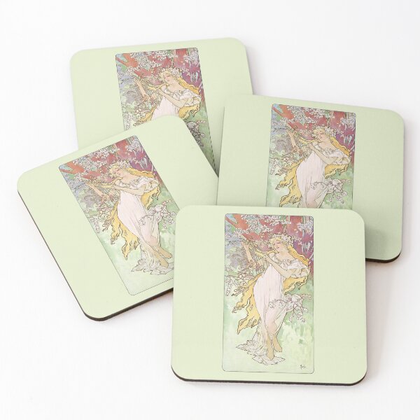Item preview, The Four Seasons - Spring, by Alphonse Mucha. HIGH DEFINITION designed and sold by MINDTHECHERRY.