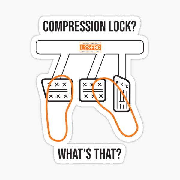 Compression lock? What's that? Heel and toe shift Sticker
