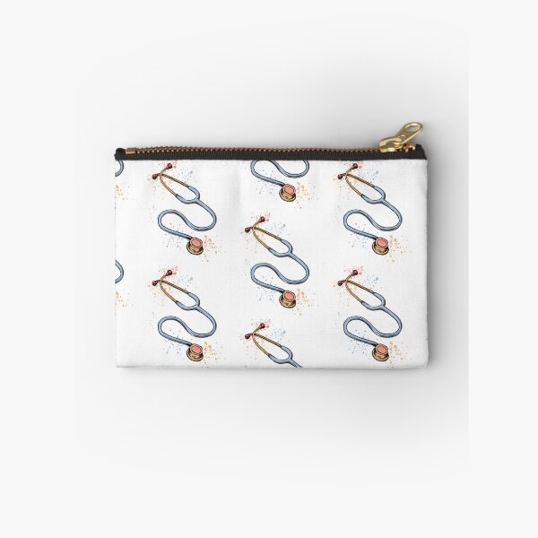 Item preview, Stethoscope, medical symbol for doctors and healthcare workers, pastel watercolor designed and sold by Drawmecute.