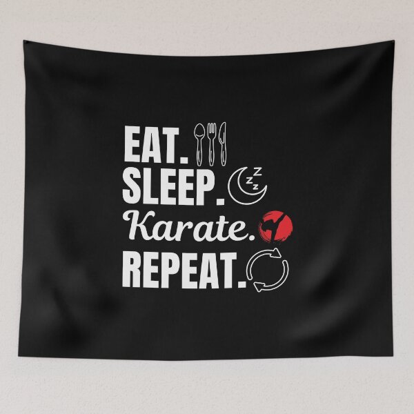 Item preview, Eat, sleep, karate, repeat. Karate martial art fighters and lovers designed and sold by NBSStore.