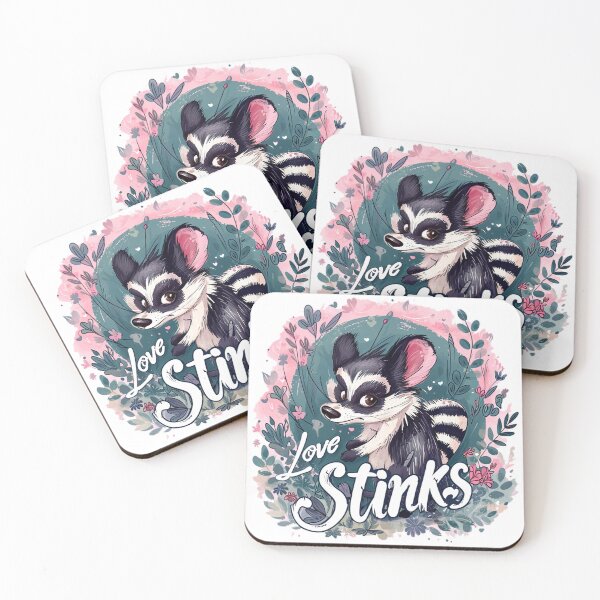 Item preview, 'Love Stinks' Skunk #2 designed and sold by Driftwood Spirits.