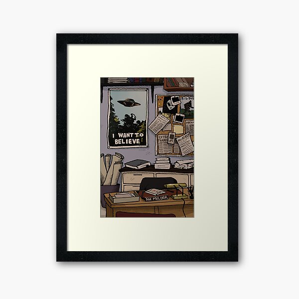 Mulder's Office Framed Art Print