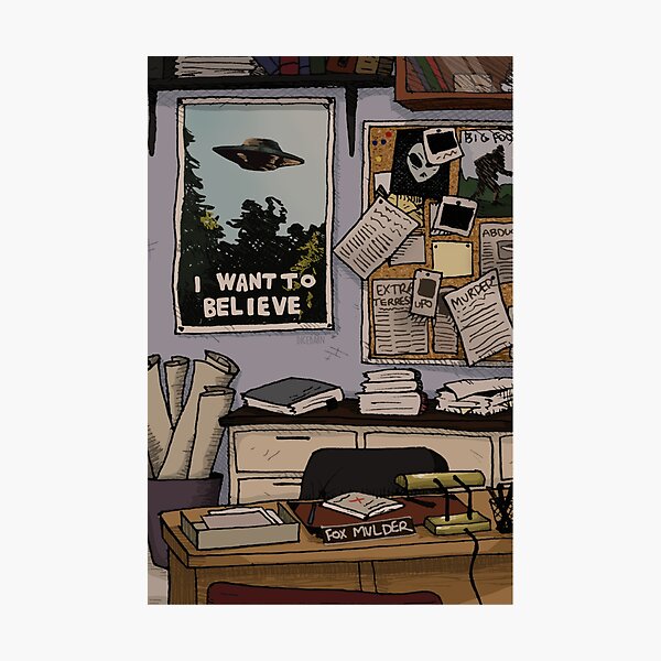 Mulder's Office Photographic Print