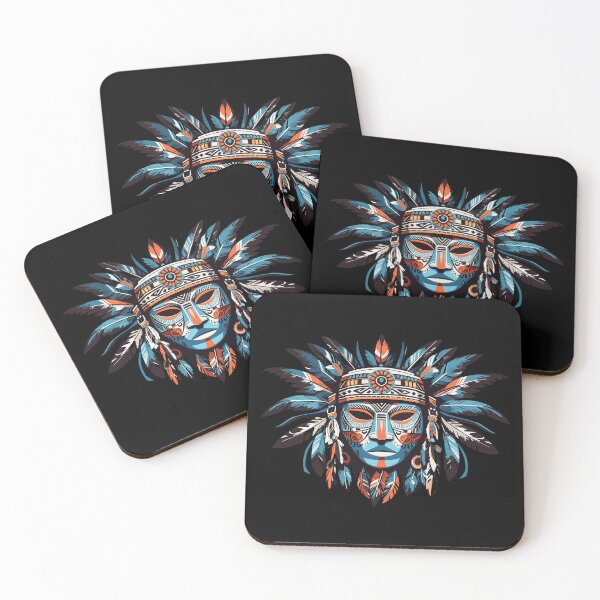 Item preview, Tribal Mask Illustration designed and sold by NordicBadger.