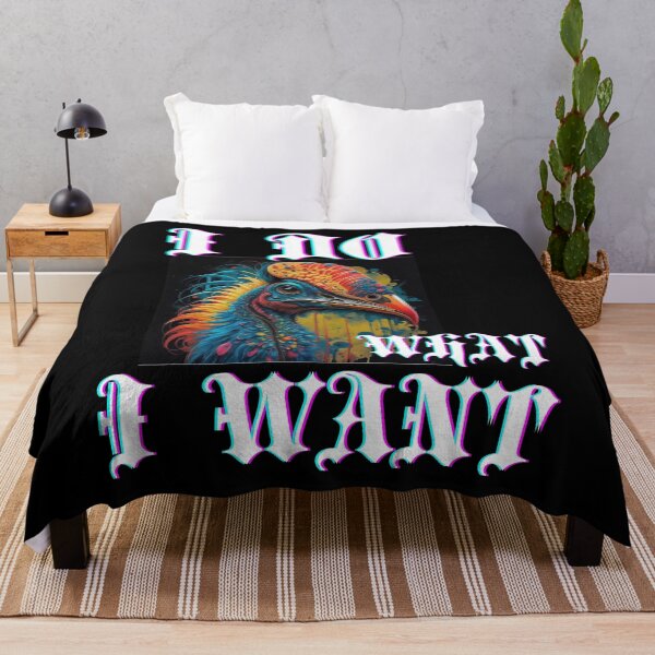 Item preview, I do what I want say Cassowary in van Gogh style funny artistic gifts designed and sold by thankful-loco.