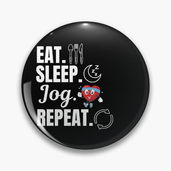 Item preview, Eat, sleep, jog, repeat. Jogging activity lovers designed and sold by NBSStore.