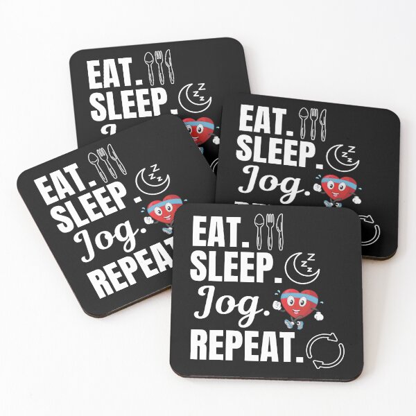 Item preview, Eat, sleep, jog, repeat. Jogging activity lovers designed and sold by NBSStore.