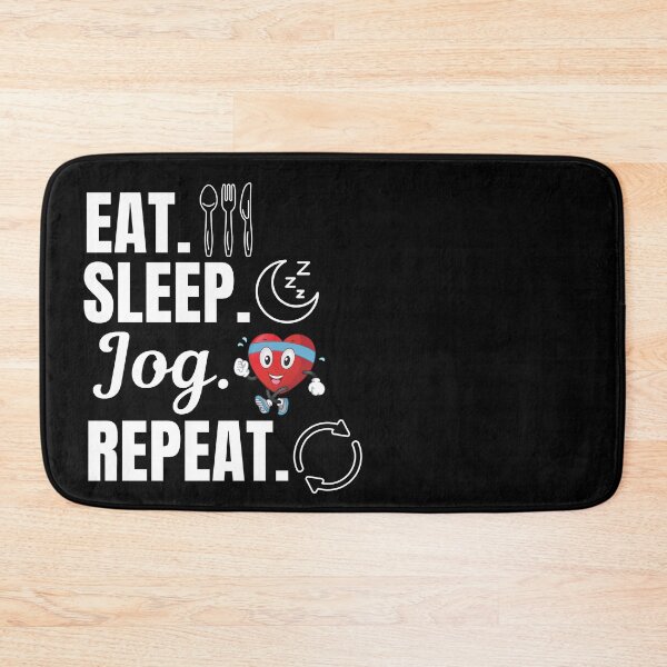 Item preview, Eat, sleep, jog, repeat. Jogging activity lovers designed and sold by NBSStore.