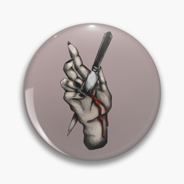 Item preview, Hand with knife designed and sold by sagegreenmoon.