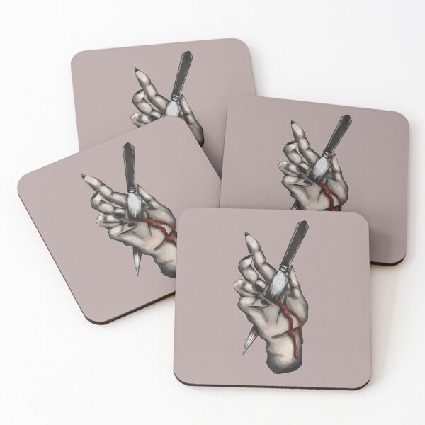 Item preview, Hand with knife designed and sold by sagegreenmoon.