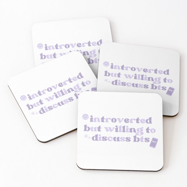 Item preview, introverted but willing to discuss bts designed and sold by vteaes.