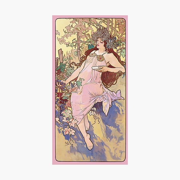 Artikel-Vorschau von HD. Frühling, von Alphonse Mucha (1896) High Definition, designt und verkauft von MINDTHECHERRY.