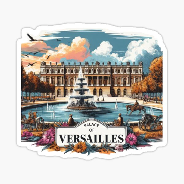 Item preview, PALACE OF VERSAILLES Watercolor designed and sold by PaintMeWorld.