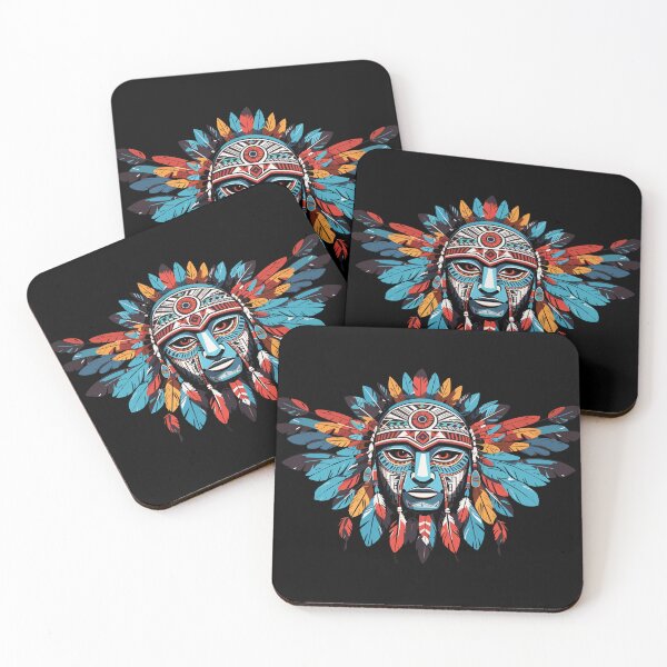 Item preview, Tribal Mask Illustration designed and sold by NordicBadger.