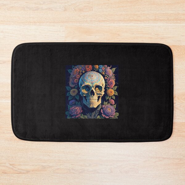 Item preview, Flowery Skull designed and sold by UniqueArtsOnly.