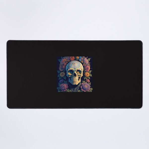 Item preview, Flowery Skull designed and sold by UniqueArtsOnly.