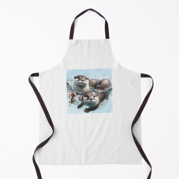 Item preview, Merry Christmas Otters designed and sold by Lisa Weber.