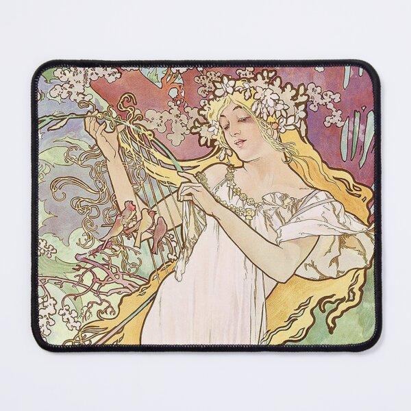 Item preview, The Four Seasons - Spring, by Alphonse Mucha. HIGH DEFINITION designed and sold by MINDTHECHERRY.
