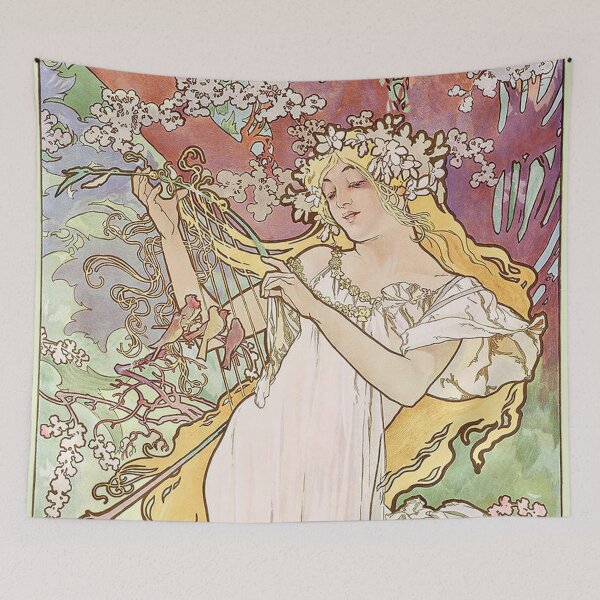 Item preview, The Four Seasons - Spring, by Alphonse Mucha. HIGH DEFINITION designed and sold by MINDTHECHERRY.