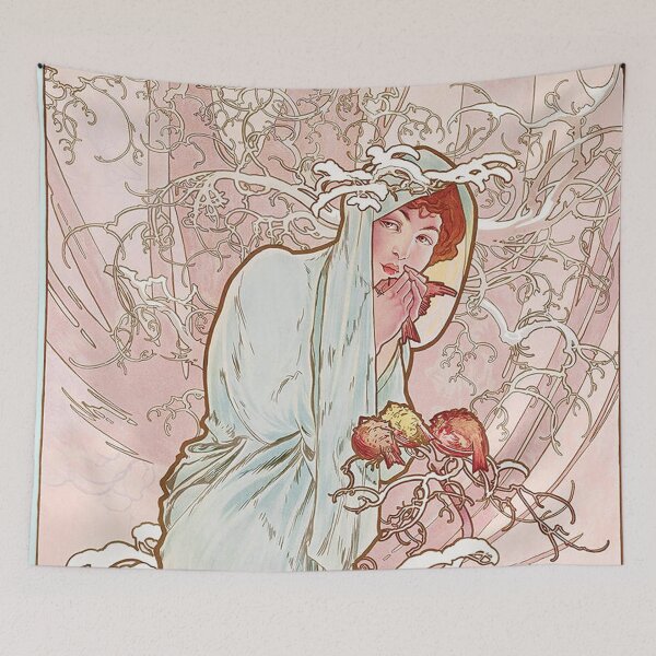 Item preview, The Four Seasons - Winter, by Alphonse Mucha. HIGH DEFINITION designed and sold by MINDTHECHERRY.