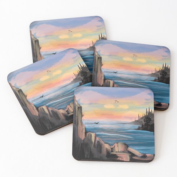 Item preview, Atardecer junto al mar designed and sold by Olivia Kissinger.