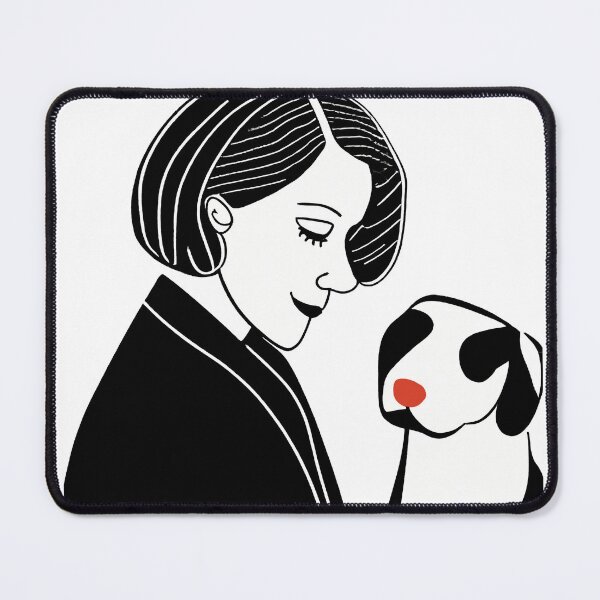Item preview, Woman And Dog designed and sold by ArtShare.