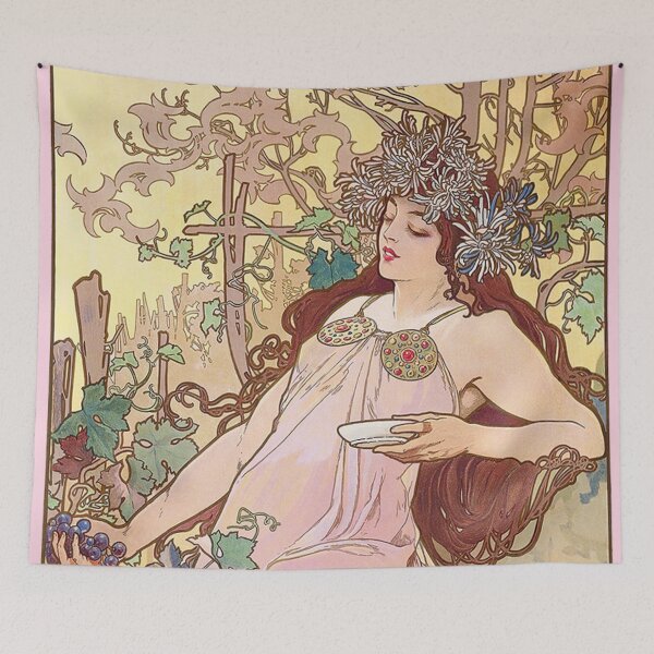 Item preview, The Four Seasons - Autumn, by Alphonse Mucha. HIGH DEFINITION designed and sold by MINDTHECHERRY.