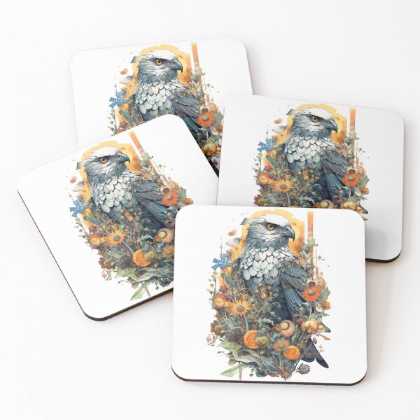 Item preview,  Watercolor Whimsical Geo Hawk - White designed and sold by FoxfireStardust.