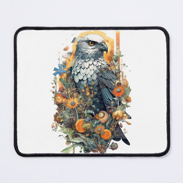 Item preview, Watercolor Whimsical Geo Hawk - White designed and sold by FoxfireStardust.