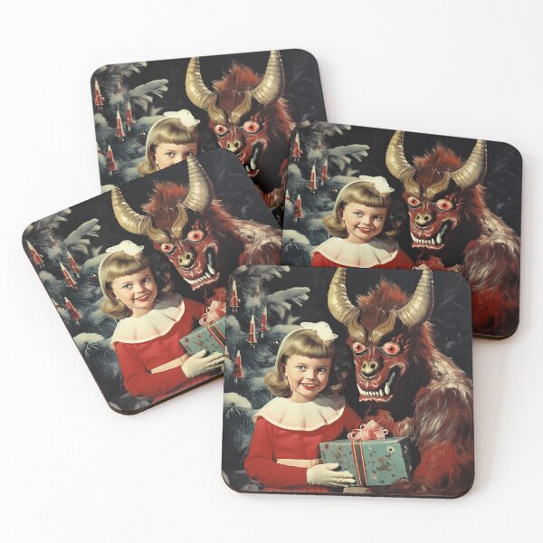 Item preview, Krampus Workshop Vintage Kitsch Creepy Christmas Photo designed and sold by KitschNCountry.