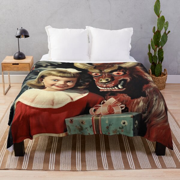 Item preview, Krampus Workshop Vintage Kitsch Creepy Christmas Photo designed and sold by KitschNCountry.