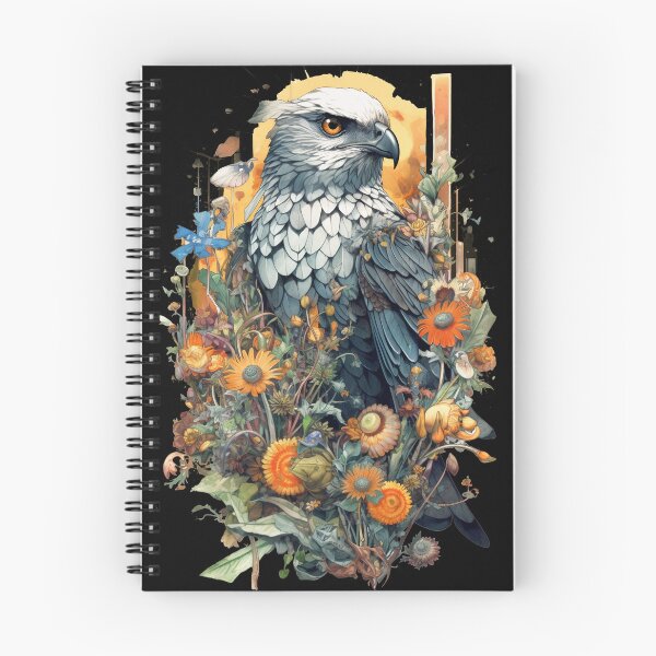 Item preview, Watercolor Whimsical Geo Hawk - Black designed and sold by FoxfireStardust.
