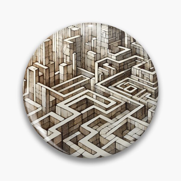 Item preview, Maze of Urban Complexity Artwork designed and sold by PictorialWhimsy.