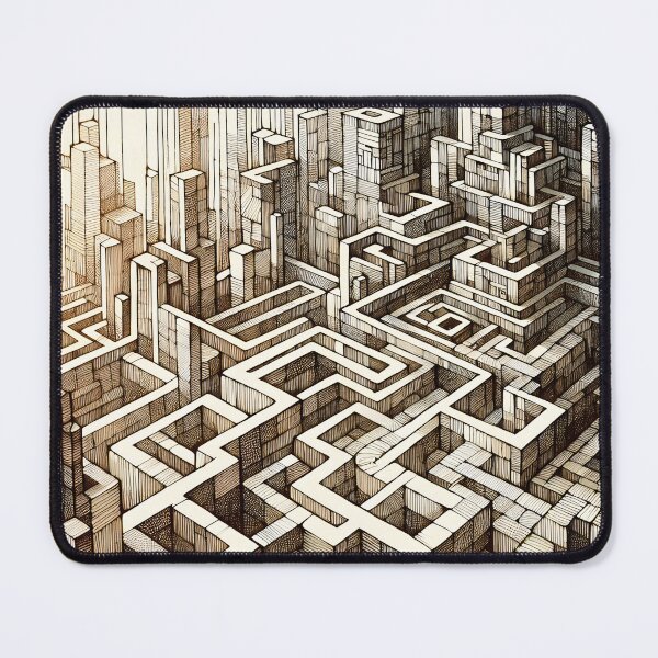 Item preview, Maze of Urban Complexity Artwork designed and sold by PictorialWhimsy.