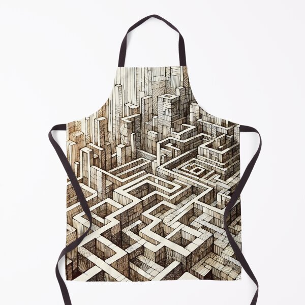 Item preview, Maze of Urban Complexity Artwork designed and sold by PictorialWhimsy.