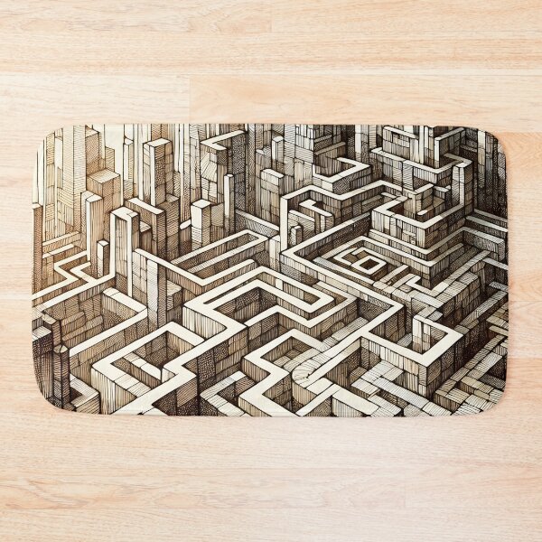 Item preview, Maze of Urban Complexity Artwork designed and sold by PictorialWhimsy.