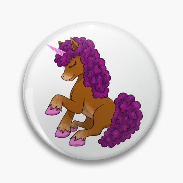 Item preview, Black Unicorn | Afro Unicorn | Purple Mane designed and sold by Shakira Rivers.