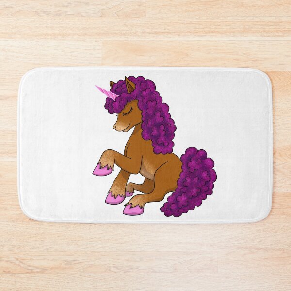 Item preview, Black Unicorn | Afro Unicorn | Purple Mane designed and sold by Shakira Rivers.