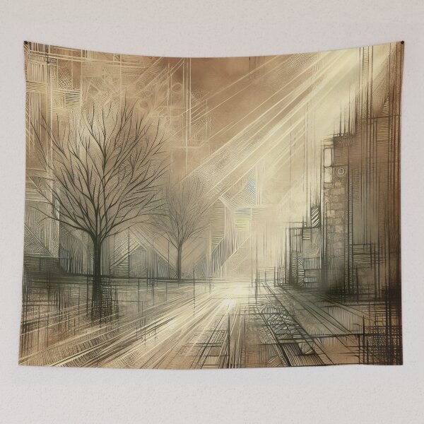 Item preview, Whispers of Dawn in the Silent City designed and sold by PictorialWhimsy.